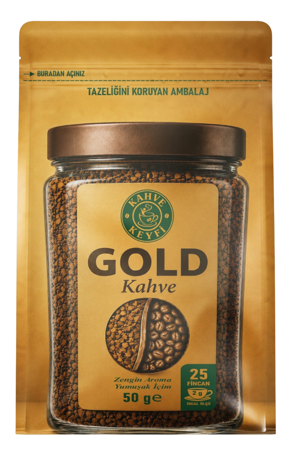 Kahve Keyfi Premium Gold Çözünebilir Kahve 50 g